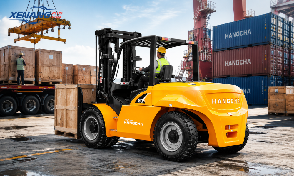 Ứng dụng xe nâng điện 8 tấn trong nhiều lĩnh vực