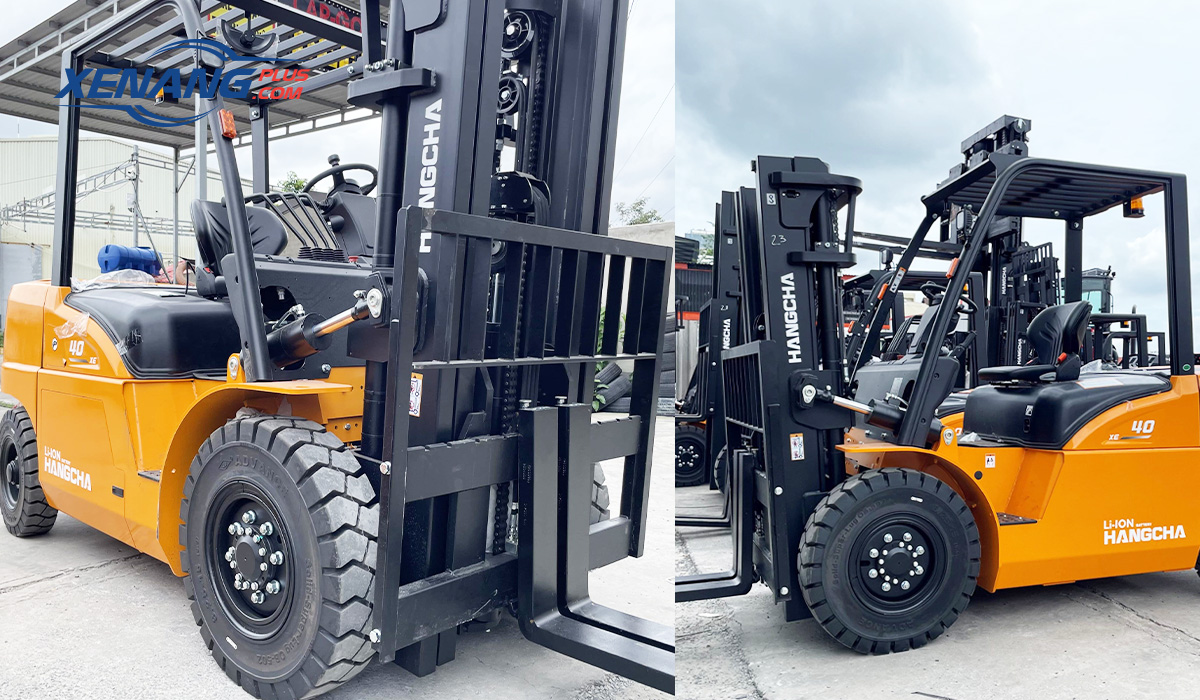 Xe nâng điện 4 tấn Hangcha dùng pin Lithium