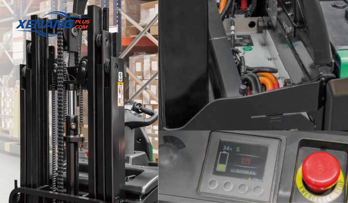 Xe nâng điện đứng lái 2 tấn sở hữu nhiều ưu điểm
