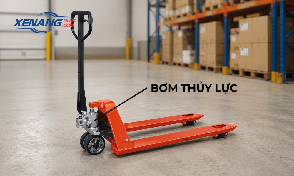 Cụm bơm thủy lực - Bộ phận quan trọng nhất điều khiển hoạt động nâng hạ của xe nâng tay