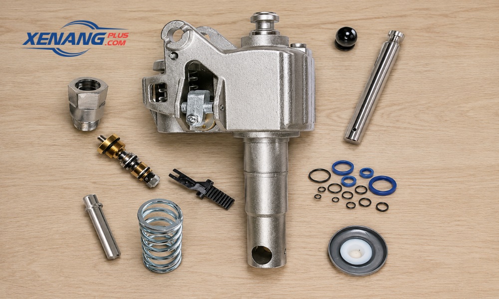 Các bộ phận cấu thành bơm thủy lực xe nâng tay