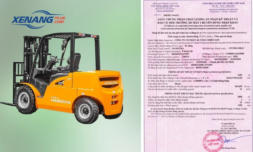 Quy định đăng kiểm xe nâng phụ thuộc vào môi trường và phạm vi hoạt động của thiết bị 