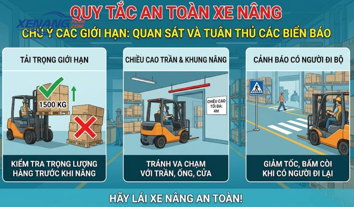 Chú ý và quan sát đầy đủ các quy tắc giới hạn tại nơi làm việc