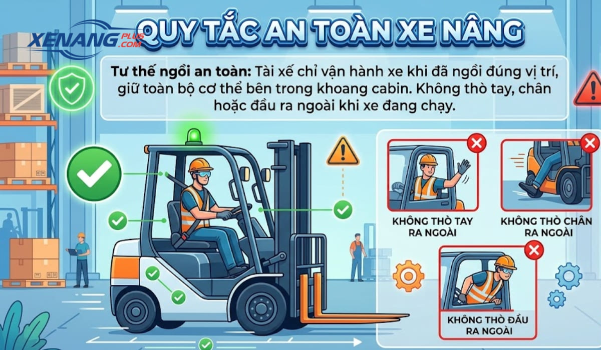 Tài xế cần đảm bảo tư thế ngồi an toàn