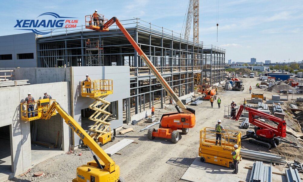Môi trường làm việc xe nâng người đa dạng