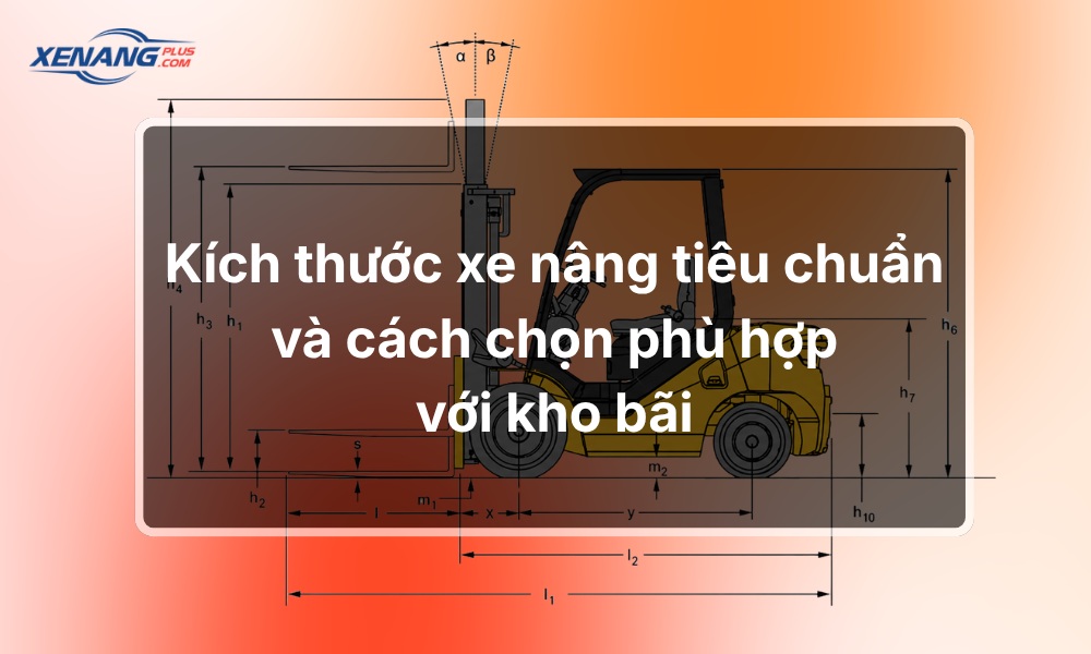Kích thước xe nâng tiêu chuẩn và cách chọn phù hợp với kho bãi