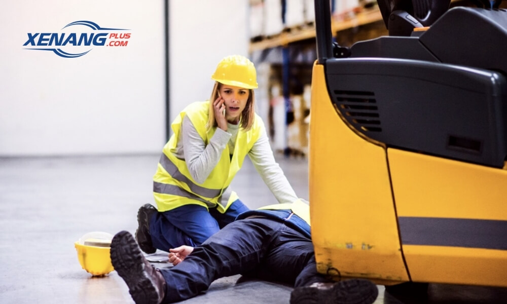 Phân luồng giao thông giúp giảm nguy cơ va chạm giữa xe nâng và người đi bộ